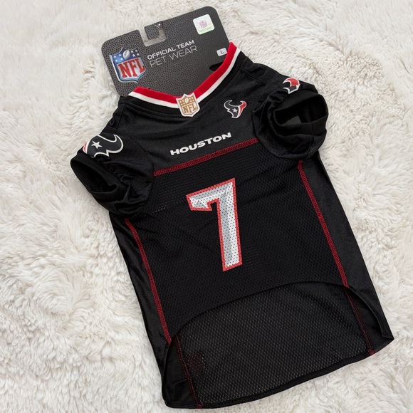 NFL Houston Texans Black Pet Jersey,Size L - Picture 15 of 16